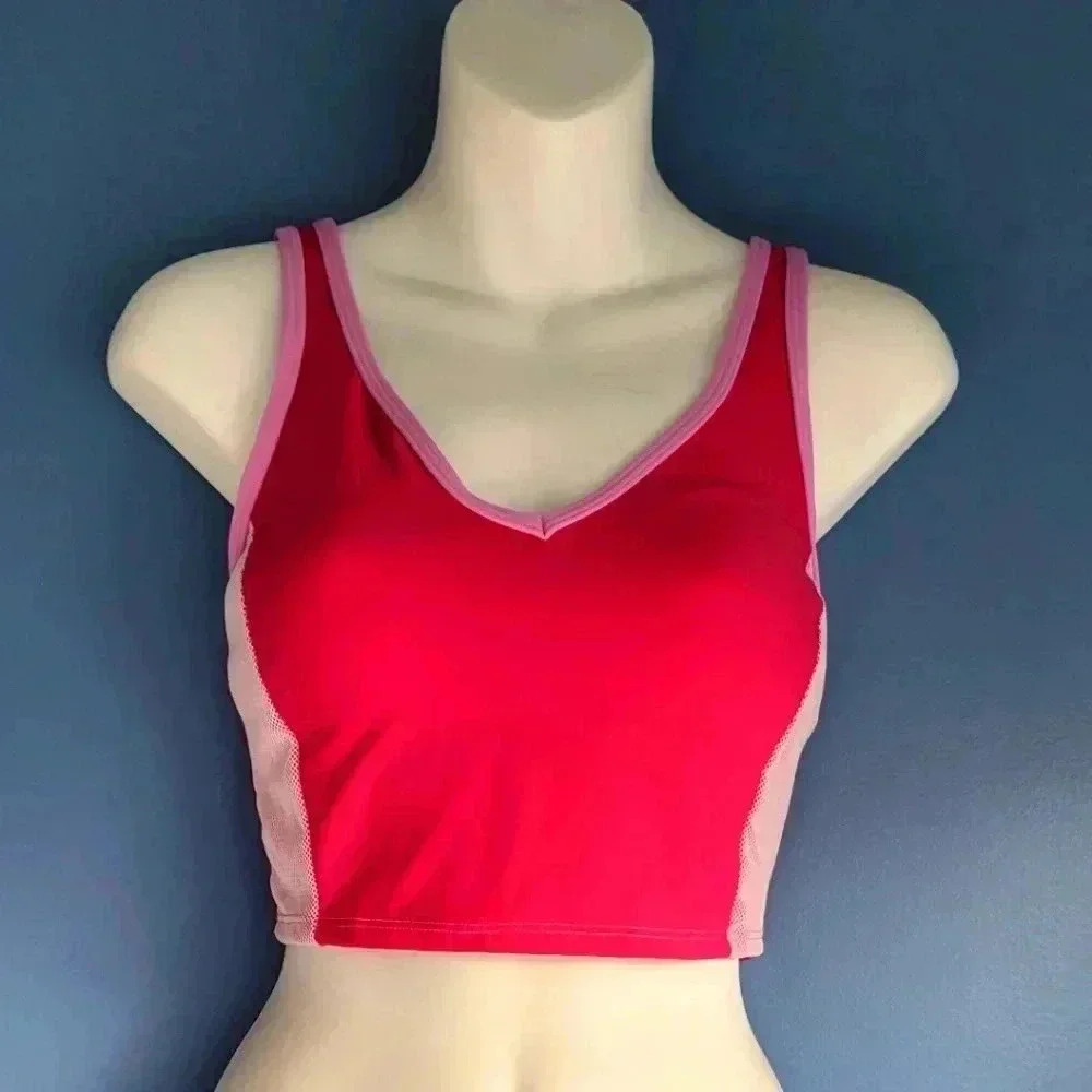 Pure Paradise Tankini Swim Top Pink & White Swimwear Multiple Sizes